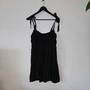 Live to be Spoiled -  Black Spaghetti Strap Mini Dress - XXL